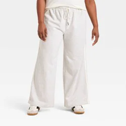 Women's Mid-Rise Straight Leg Track Sweatpants - Universal Thread™ Heather Gray XXL