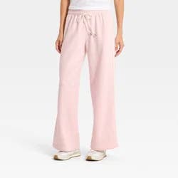 Women's Mid-Rise Straight Leg Track Sweatpants - Universal Thread™ Light Pink M