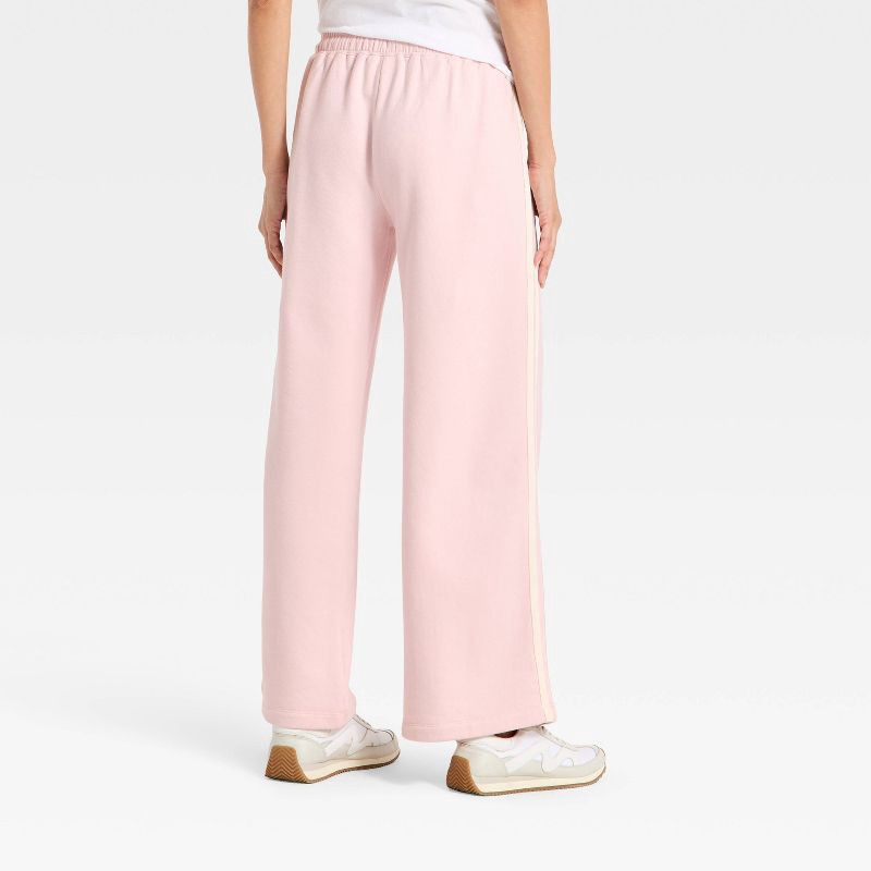 slide 2 of 3, Women's Mid-Rise Straight Leg Track Sweatpants - Universal Thread™ Light Pink XL, 1 ct