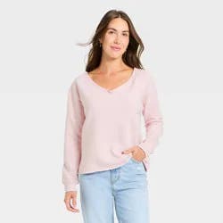 Women's Oversized Sweatshirt - Universal Thread™ Light Pink S
