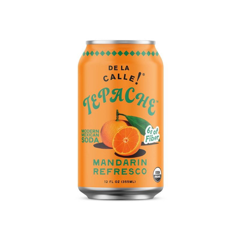 slide 1 of 8, De La Calle Tepache Mandarin Soda - 12 fl oz, 12 fl oz