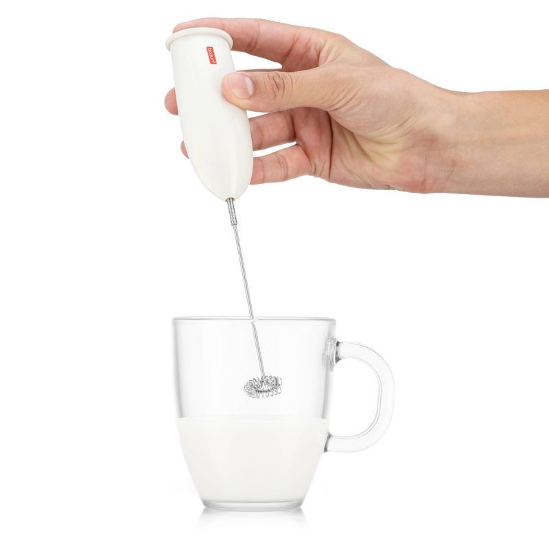 slide 2 of 4, Bodum Schiuma Milk Frother - White, 1 ct