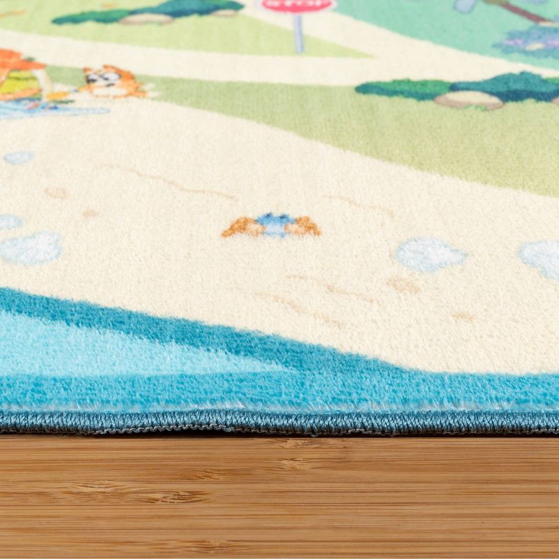 slide 5 of 6, 4'x5'9" Bluey Woven Area Rug, 1 ct