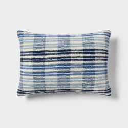 14"x20" Denim Stripe Woven Lumbar Decorative Pillow - Threshold™