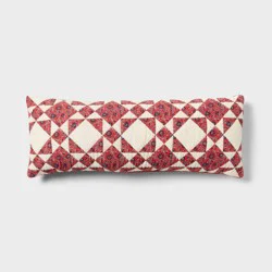 14"x36" Patchwork Oversized Oblong Decorative Pillow - Threshold™