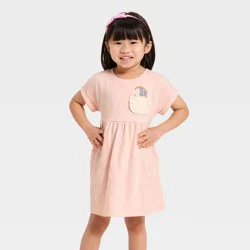 Toddler Girls' Pocket Dress - Cat & Jack™ Pink 12M
