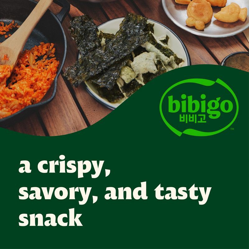 slide 3 of 7, Bibigo Hot Chili Seaweed Crisps - 0.14oz, 0.14 oz