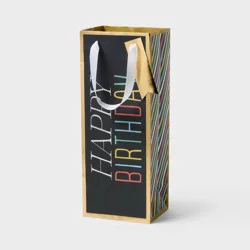 Happy Birthday' Spirit Gift Bag with Tag Black - Spritz™