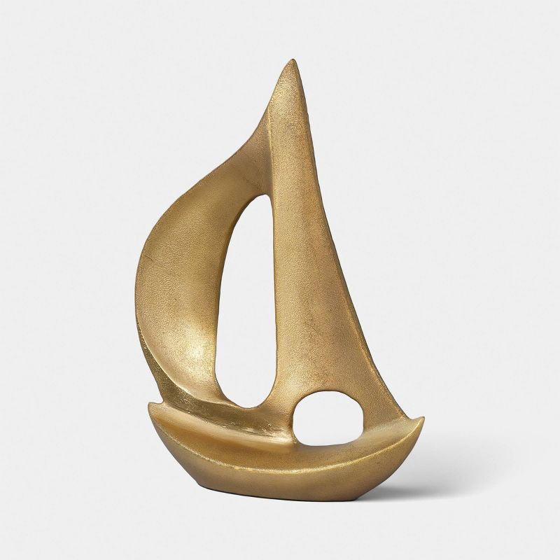 slide 1 of 3, Metal Sail Boat Sculpture - Threshold™, 1 ct