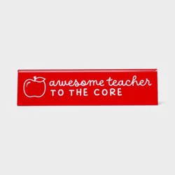Awesome Teacher to the Core Desk Plaque - Spritz™