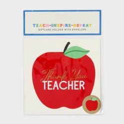 Die-cut Teacher Appreciation Gift Card Holders Apples - Spritz™