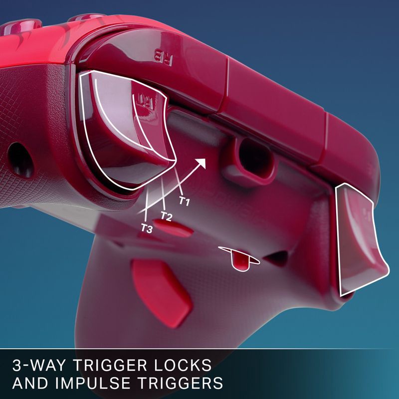 slide 5 of 11, PowerA Advantage Wired Controller for Xbox Series X|S - Red Flame, 1 ct