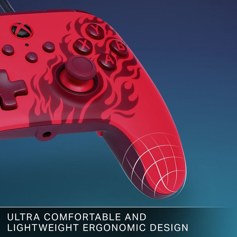 slide 7 of 11, PowerA Advantage Wired Controller for Xbox Series X|S - Red Flame, 1 ct