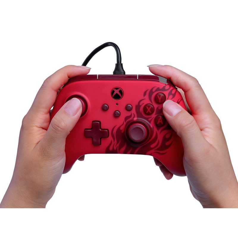 slide 9 of 11, PowerA Advantage Wired Controller for Xbox Series X|S - Red Flame, 1 ct