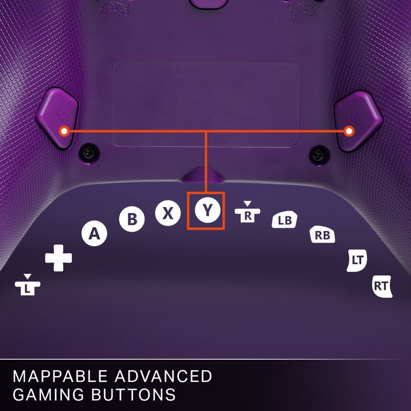 slide 4 of 12, PowerA Advantage Wired Controller for Xbox Series X|S - Celestial Purple, 1 ct