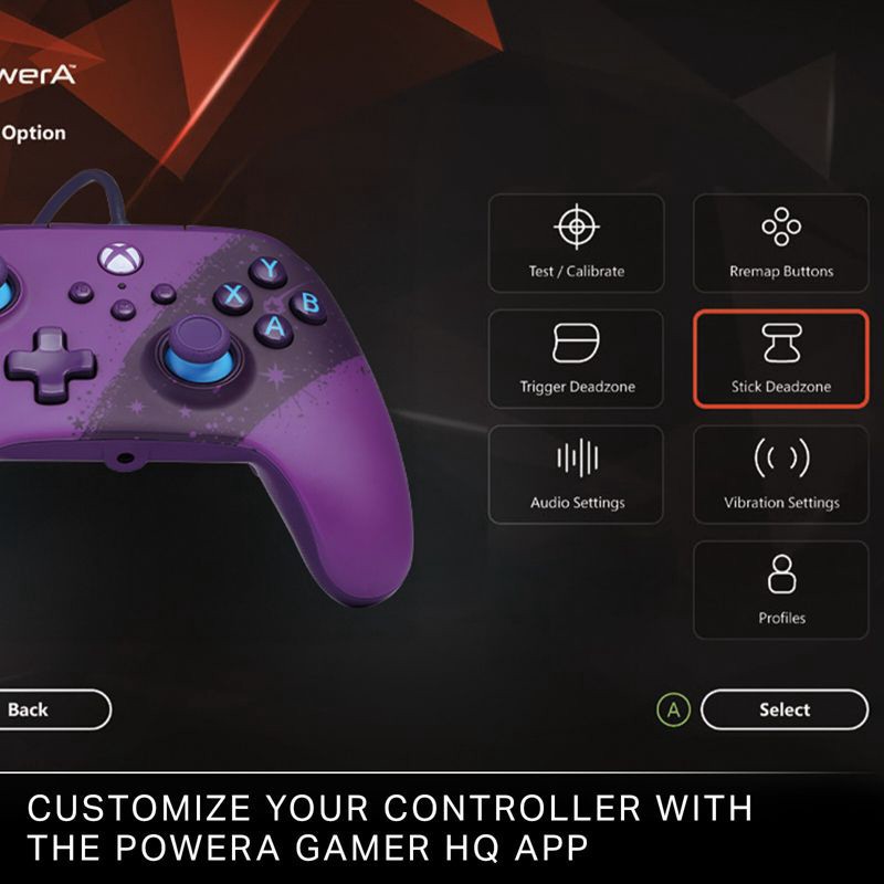 slide 8 of 12, PowerA Advantage Wired Controller for Xbox Series X|S - Celestial Purple, 1 ct