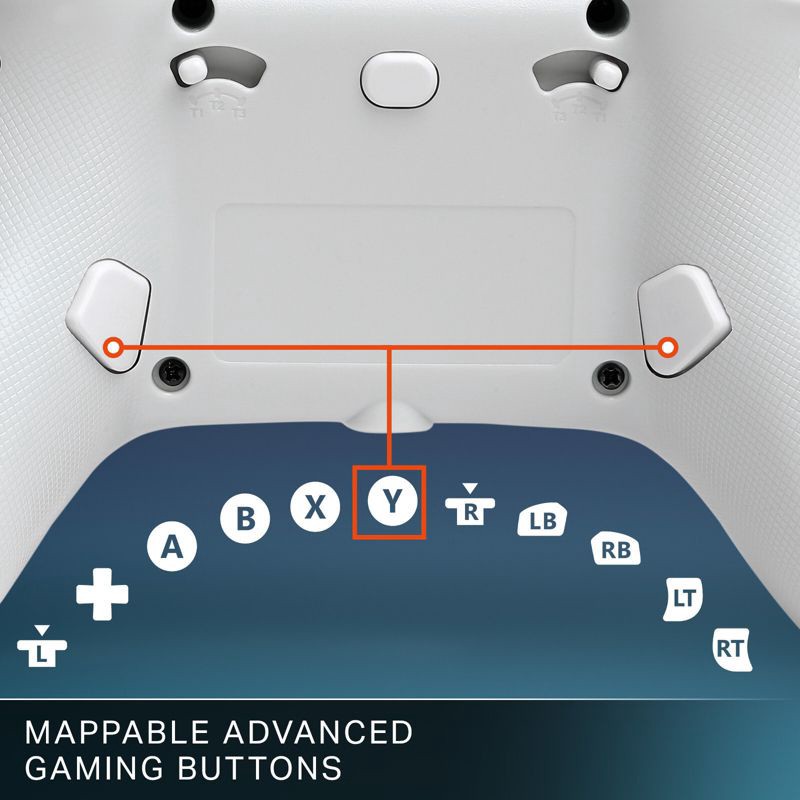slide 4 of 11, PowerA Advantage Wired Controller for Xbox Series X|S - Arctic Ice, 1 ct