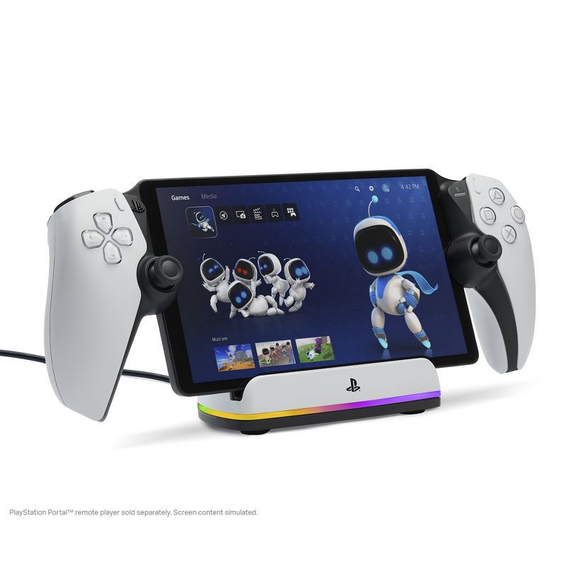 slide 2 of 10, PowerA Charging Station for PlayStation Portal Remote Player with Lumectra, 1 ct