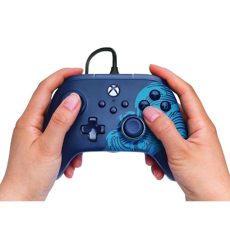slide 9 of 11, PowerA Advantage Wired Controller for Xbox Series X|S - Blue Wave, 1 ct