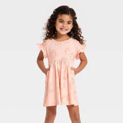 Toddler Girls' Strawberries Short Sleeve Dress - Cat & Jack™ Light Pink 5T