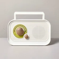 Hearth & Hand with Magnolia Portable Radio Sour Cream/Brass - Hearth & Hand™ with Magnolia
