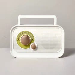 Hearth & Hand with Magnolia Portable Radio Sour Cream/Brass - Hearth & Hand™ with Magnolia