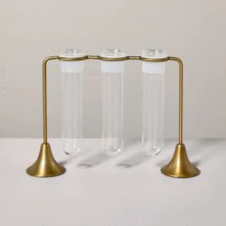 Hearth & Hand with Magnolia Brass and Glass Plant Propagation Vase Set - Hearth & Hand™ with Magnolia