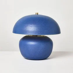 Hearth & Hand with Magnolia Mushroom Table Lamp Blue - Hearth & Hand™ with Magnolia