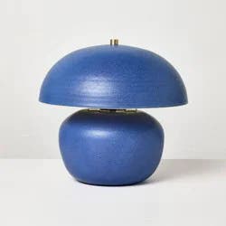 Hearth & Hand with Magnolia Mushroom Table Lamp Blue - Hearth & Hand™ with Magnolia