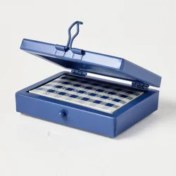 Hearth & Hand with Magnolia Deck of Cards with Container Navy/Gingham - Hearth & Hand™ with Magnolia