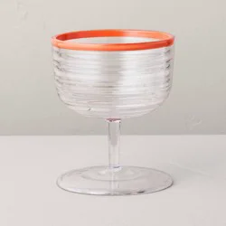 Hearth & Hand with Magnolia 8 fl oz Tritan Plastic Coupe Glass Poppy - Hearth & Hand™ with Magnolia