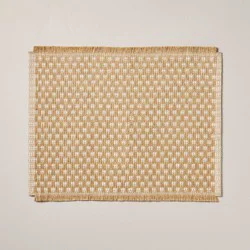 Hearth & Hand with Magnolia 19" Patterned Placement Tan/Sour Cream - Hearth & Hand™ with Magnolia