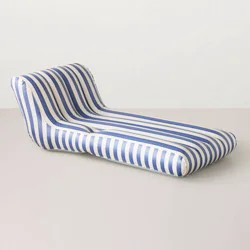 Hearth & Hand with Magnolia Inflatable Pool Lounger Blue Striped - Hearth & Hand™ with Magnolia