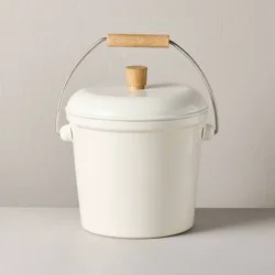 Hearth & Hand with Magnolia 2.5L Stainless Steel Ice Bucket with Handle Sour Cream - Hearth & Hand™ with Magnolia