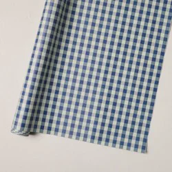 Hearth & Hand with Magnolia 145"x30" Wide Gift Wrap Blue Gingham - Hearth & Hand™ with Magnolia