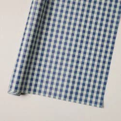 Hearth & Hand with Magnolia 145"x30" Wide Gift Wrap Blue Gingham - Hearth & Hand™ with Magnolia