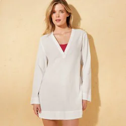 Andie Swim Women's Paula Tunic Cover Up - Egret M