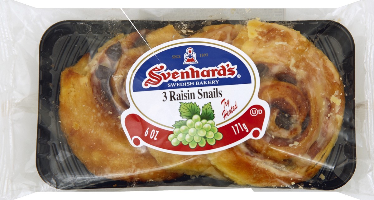 slide 4 of 4, Svenhard's Swedish Bakery Raisin Snails, 