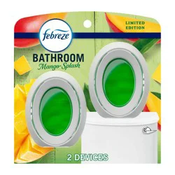Febreze Bathroom Air Freshener Mango Splash - 2ct: Oil, Non-Powered