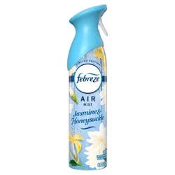 Febreze Odor-Fighting Air Freshener Jasmine & Honeysuckle: Aerosol, Non-Powered, 1-Pack