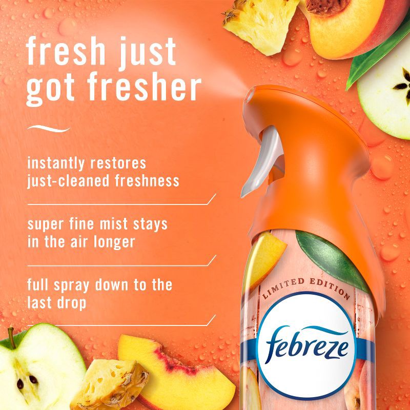 slide 4 of 13, Febreze Odor-Fighting Air Freshener Juicy Summer Peaches, 1 ct