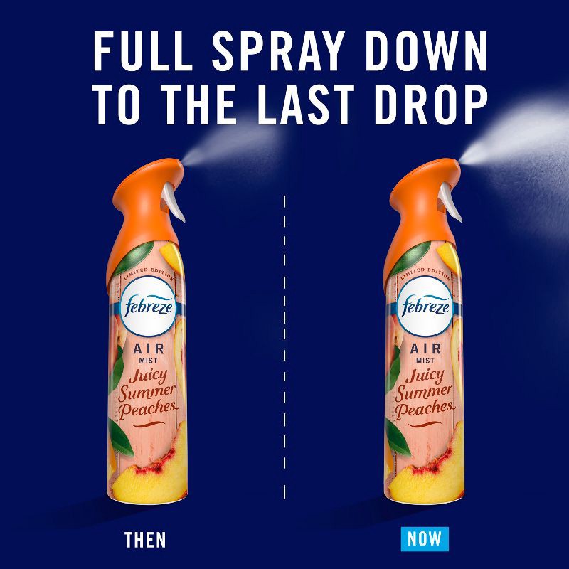 slide 6 of 13, Febreze Odor-Fighting Air Freshener Juicy Summer Peaches, 1 ct
