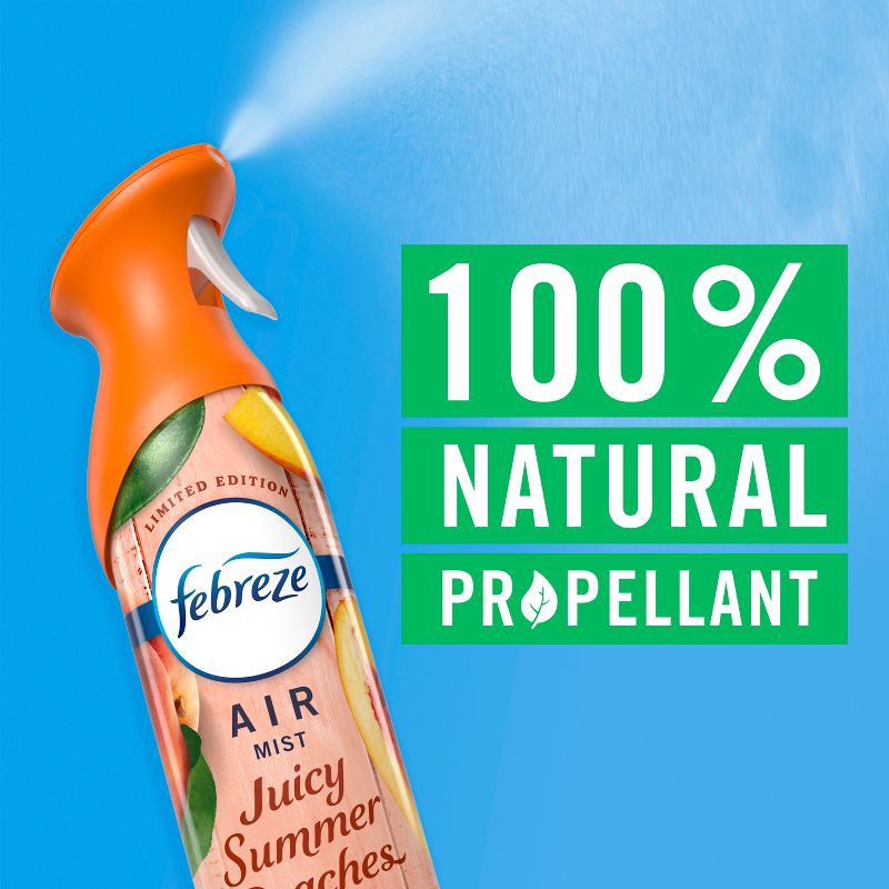 slide 9 of 13, Febreze Odor-Fighting Air Freshener Juicy Summer Peaches, 1 ct