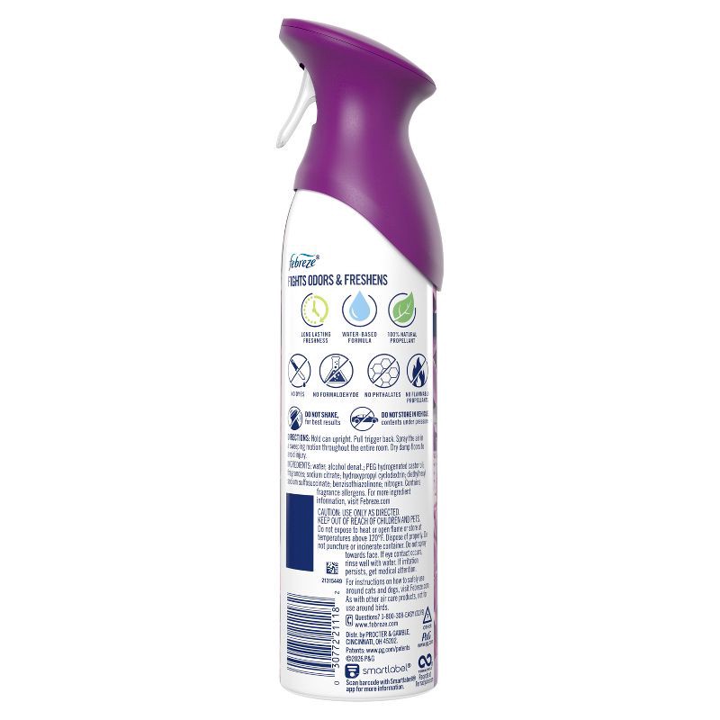 slide 13 of 13, Febreze Odor-Fighting Air Freshener Lilac Sunrise, 1 ct