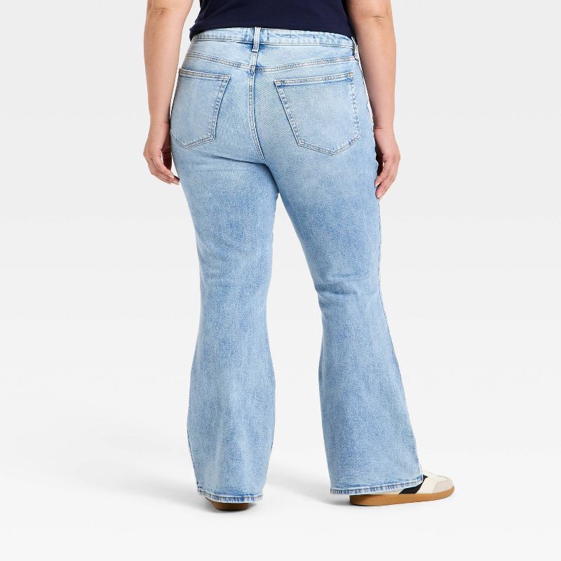 slide 2 of 3, Women's High-Rise Vintage Flare Jeans - Ava & Viv™ Light Wash 18, 1 ct