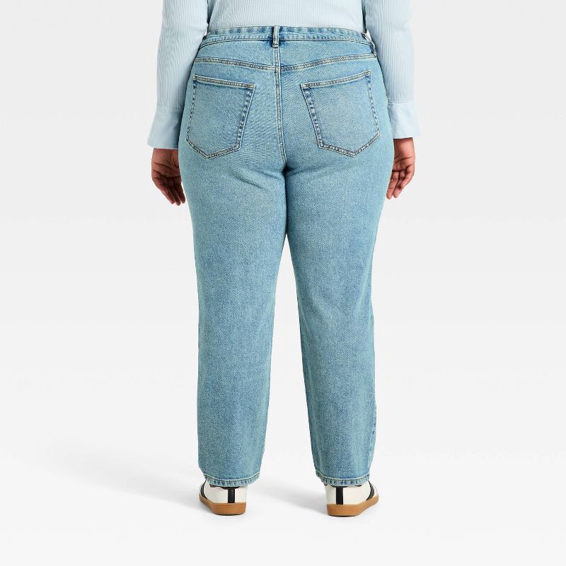 slide 2 of 3, Women's Mid-Rise Boyfriend Jeans - Ava & Viv™ Medium Wash 26, 1 ct