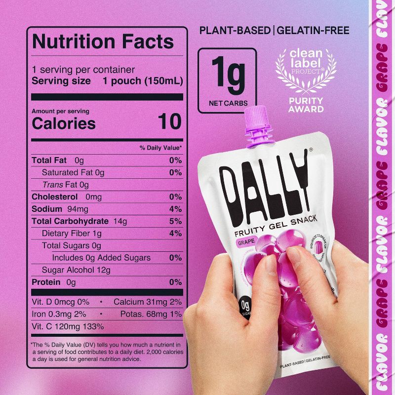 slide 6 of 6, Dally Grape Gel Snack - 5.07 fl oz, 5.07 fl oz