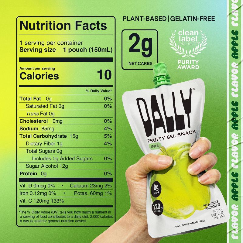 slide 5 of 6, Dally Apple Gel Snack - 5.07 fl oz, 5.07 fl oz