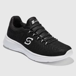 S Sport By Skechers Women's Rummie 2.0 Sneakers - Black 8.5