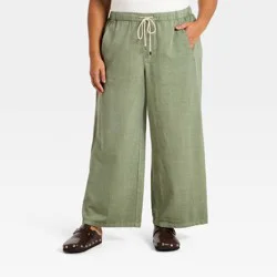 Women's High-Rise Regular Fit Ankle Pull-On Pants - Universal Thread™ Olive Green XXL